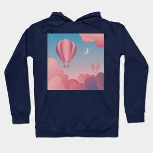 Hot Air Balloon Rides I Landscape Hoodie